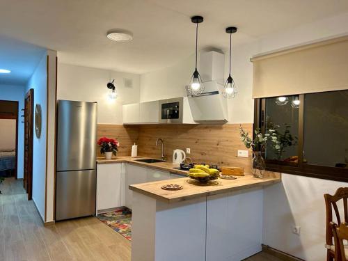 Kuchyň nebo kuchyňský kout v ubytování Apartamento Lucero del Alba