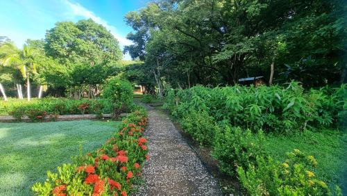 Сад в Hotel Hacienda Angeles