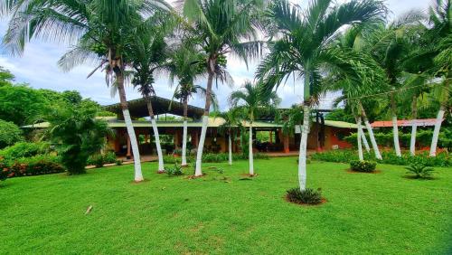 Сад в Hotel Hacienda Angeles