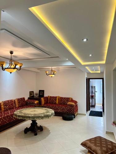 Un lugar para sentarse en Beautiful apartment in the heart of Tetouan