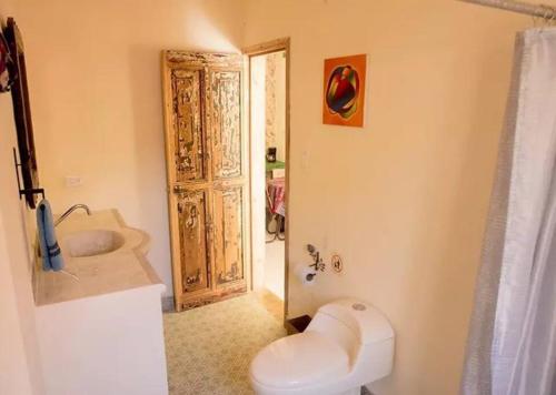 Koupelna v ubytování Casa Chaak Maya