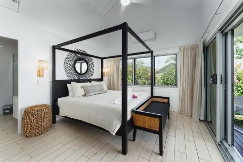 Cama o camas de una habitación en Solwota Sands