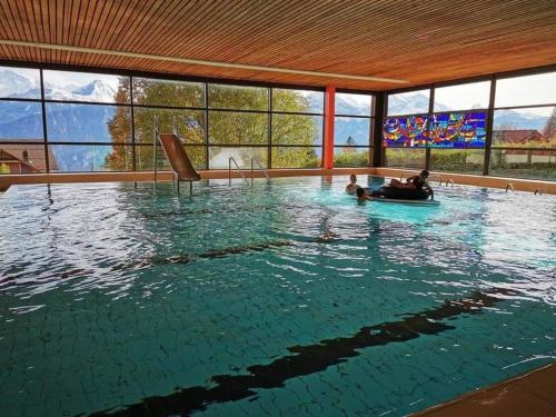 Piscina a Chalet Lilo 2 Zimmer top mountain view o a prop