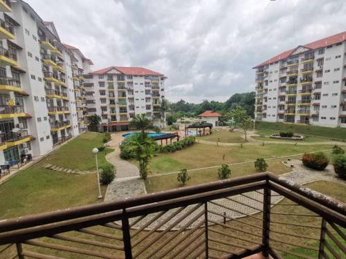 a view from the balcony of a apartment building at Sweet Homestay in Port Dickson