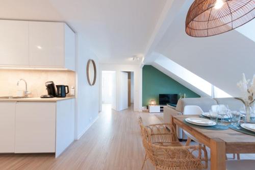 Kuchyň nebo kuchyňský kout v ubytování Le Cordelier - Hyper central - Au calme - Wifi