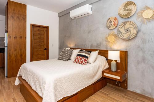 Voodi või voodid majutusasutuse Casa Bonita Playa del Carmen toas