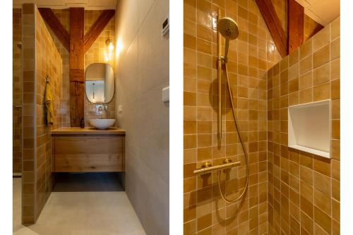 Bathroom sa Vakantiewoning - Pioniersweg 3 - Grijpskerke 'De kleine Pionier'