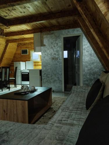 Kuchyň nebo kuchyňský kout v ubytování Vila Vrela