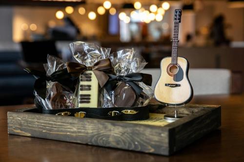 a gift box with a guitar and a guitar at JW Marriott Nashville in Nashville
