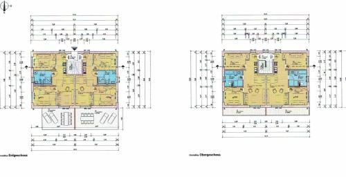 einen Plan für die geplante Sanierung eines Gebäudes in der Unterkunft Boddenhörn 04 in Zingst