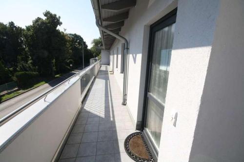 Балкон или терраса в Moderne Ferienwohnung an der Ostsee im Haus Leuchtfeuer