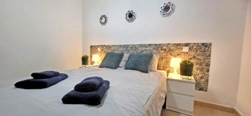 Postel nebo postele na pokoji v ubytování Ferienwohnung Calma