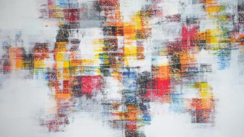 a close up of a painting at Palazzo Gilberto in Padova
