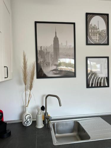 Gambar di galeri bagi Krullywood- Modernes 1 Zimmer Appartement di Obersontheim