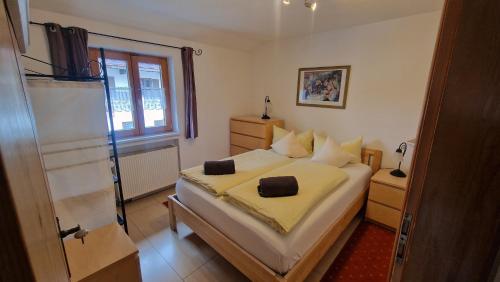 Letto o letti in una camera di Hotel Ferienhaus Fux