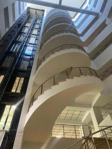 a view of a building with a glass ceiling at Tsaghkadzor Alvina Complex 12 Project in Tsaghkadzor