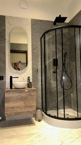 Ένα μπάνιο στο Quick Trip Apartments Toruń
