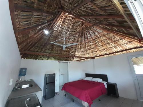Ліжко або ліжка в номері Casas palmeras