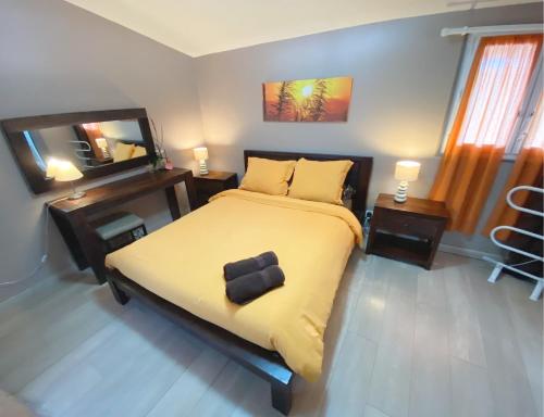 Cama o camas de una habitación en Le Ruisseau