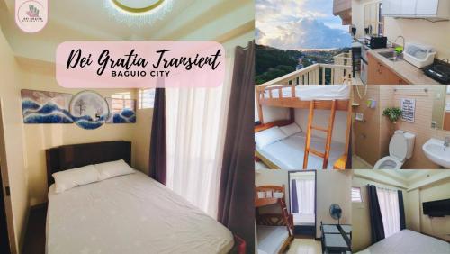 a collage of pictures of a tiny house at BAGUIO CONDO TRANSIENT MOLDEX RESIDENCES by DEI GRATIA in Baguio