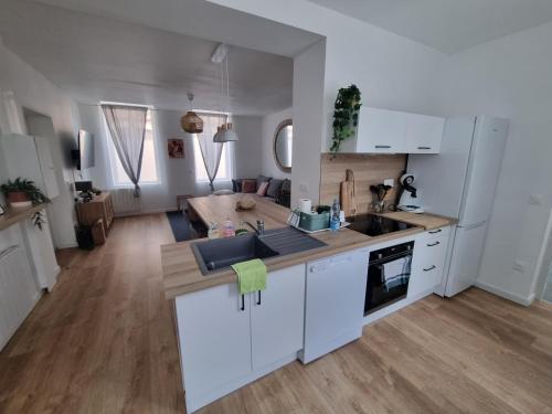 Η κουζίνα ή μικρή κουζίνα στο Chez Clément et Mathilde - Rdc Hyper centre tout équipé - avec extérieur