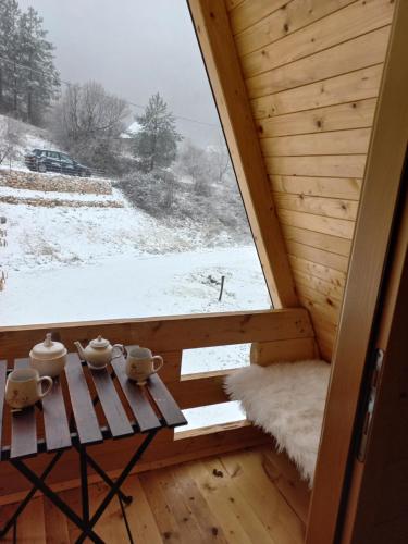 Obiekt Nice cabin zimą