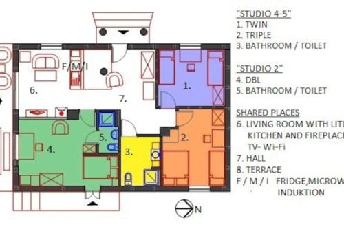 a floor plan of a house at Amigówka in Wieliczka