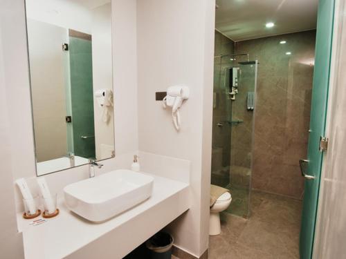 Koupelna v ubytování Casa Veles Hotel