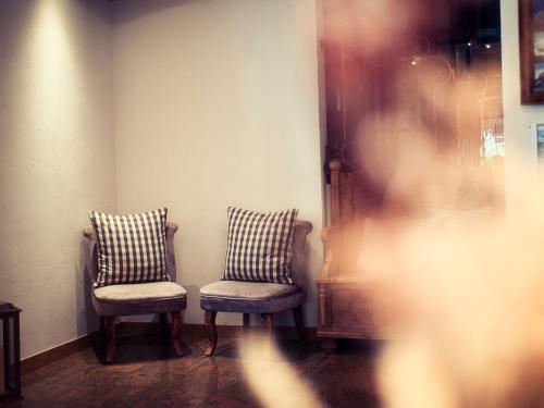 Χώρος καθιστικού στο Boutique Hotel La Cabane