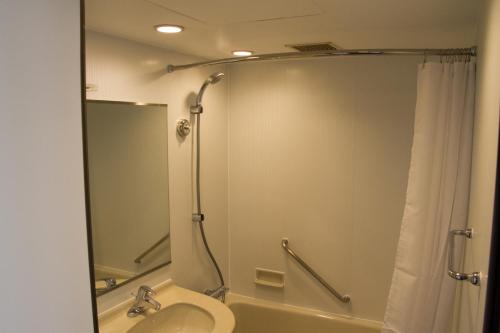 Koupelna v ubytování Hotel Monteroza Ohta
