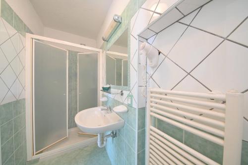 Koupelna v ubytování Hotel Parco Cartaromana