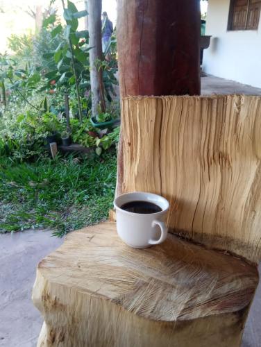 Kemudahan buat kopi dan teh di Chacara Cabana dos Lagos