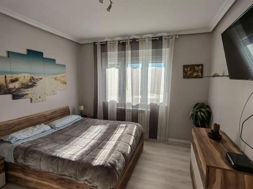 Кровать или кровати в номере la casa de la avioneta