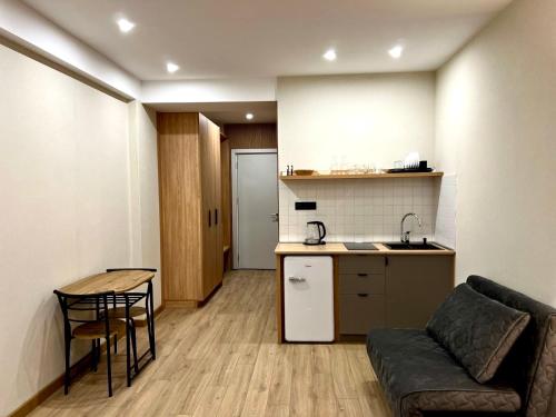 Kuchyň nebo kuchyňský kout v ubytování Gudauri Twins 404