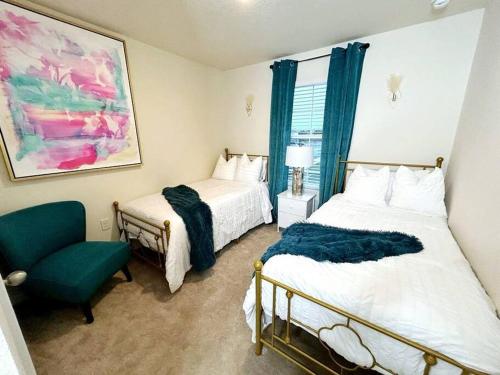 Ένα ή περισσότερα κρεβάτια σε δωμάτιο στο Luxurious family-friendly home in Oakleaf