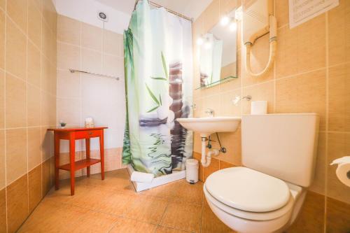 Koupelna v ubytování Casa Zen
