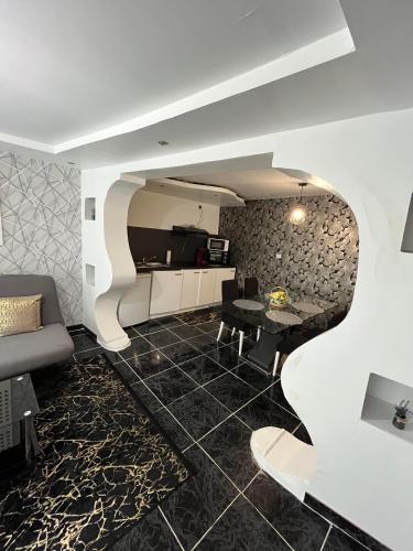 Χώρος καθιστικού στο Appartement diamant