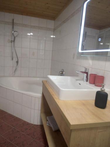 Kúpeľňa v ubytovaní Ferienwohnung Anton