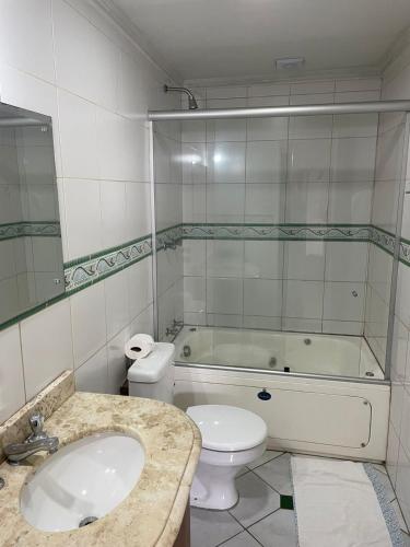 Bilik mandi di Hotel Villa Souza Ltda