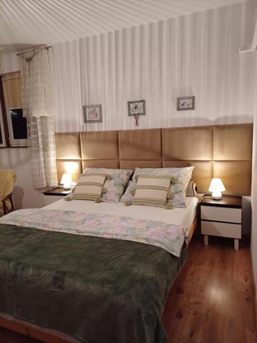 Postel nebo postele na pokoji v ubytování Letnisko nad Gopłem