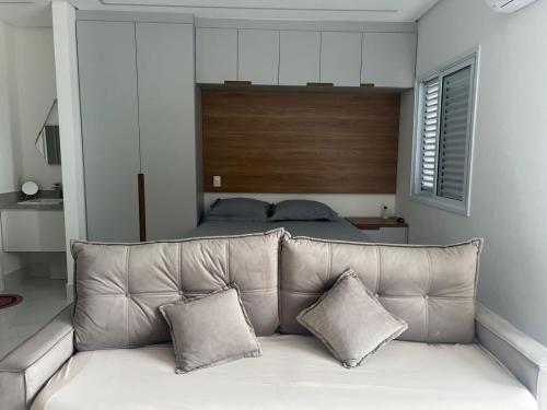 Χώρος καθιστικού στο Apartamento Studio em São Bernardo