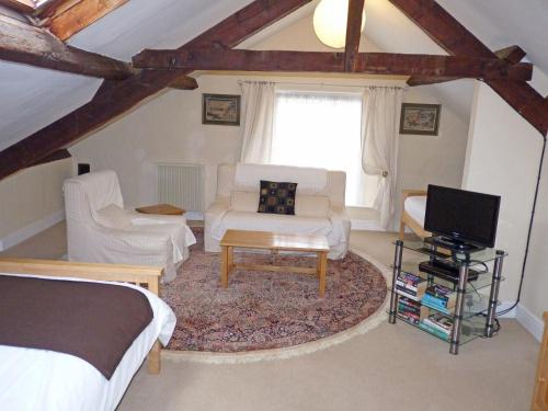 A seating area at Town Mills 