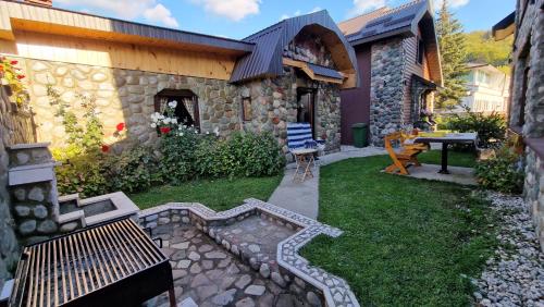 Zahrada ubytování Stone Lodge 1