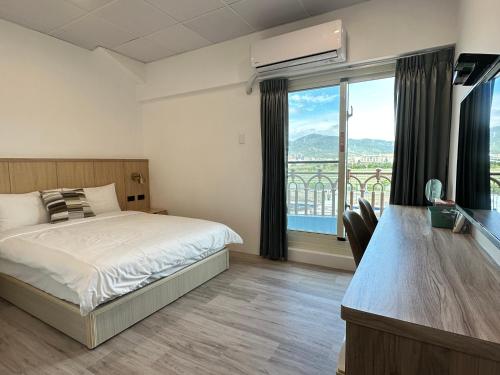 Postel nebo postele na pokoji v ubytování Qing Taoyuan Homestay