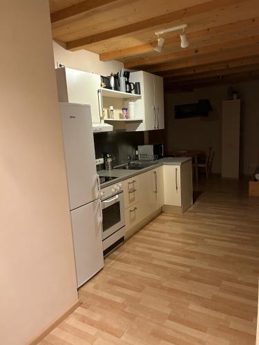 Kuchyň nebo kuchyňský kout v ubytování Scheilhof