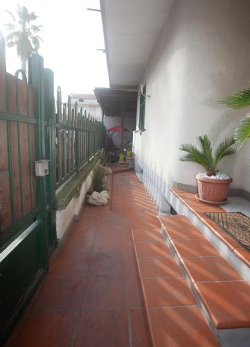a walkway in a building with plants on it at B&B Gianni in Capodrise