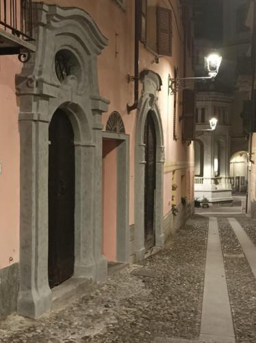 an empty alley in a building at night at Saint Mary Magdalene in Acqui Terme