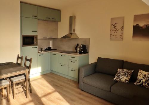Kuchyň nebo kuchyňský kout v ubytování Apartmány Julinka