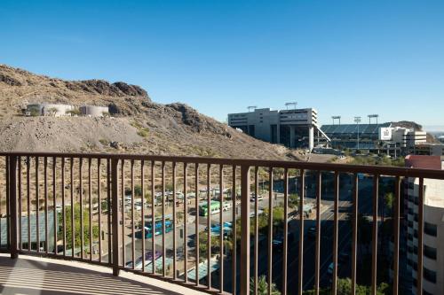 a view of a city from a balcony at Residence Inn by Marriott Tempe Downtown/University in Tempe