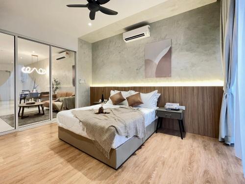 Ένα ή περισσότερα κρεβάτια σε δωμάτιο στο Quill Residence KLCC by Hausome